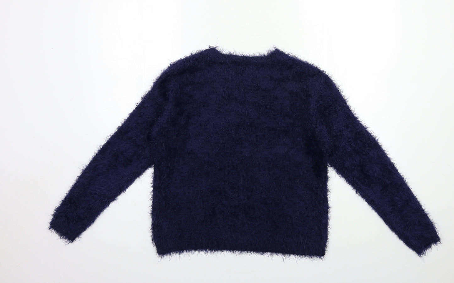 NEXT Girls Blue  Knit Pullover Jumper Size 12 Years  - christmas