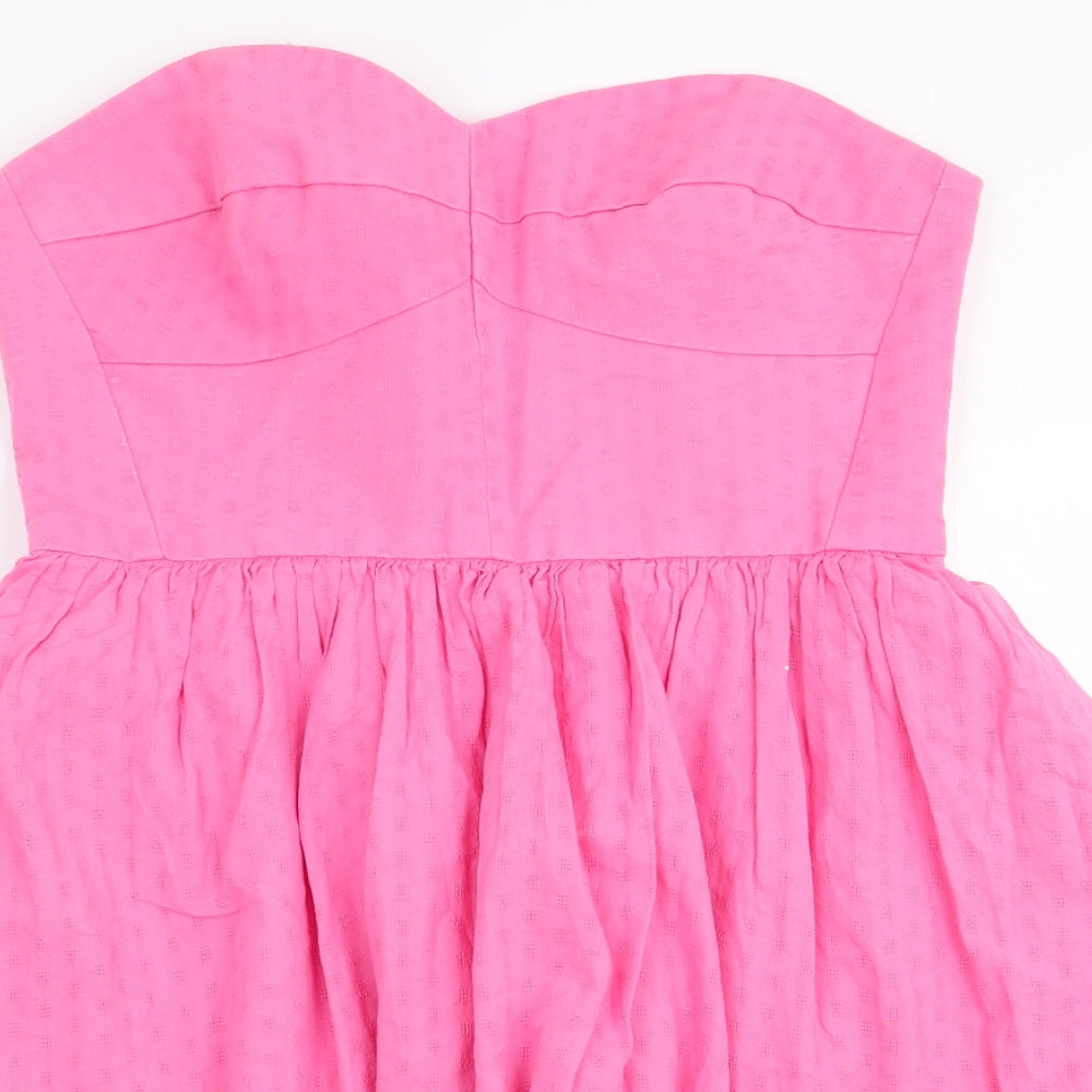 Jack Wills Womens Pink   Fit & Flare  Size 12