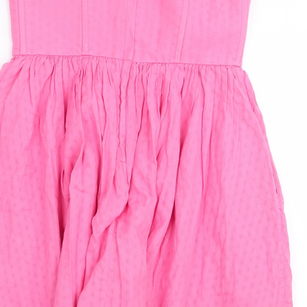 Jack Wills Womens Pink   Fit & Flare  Size 12