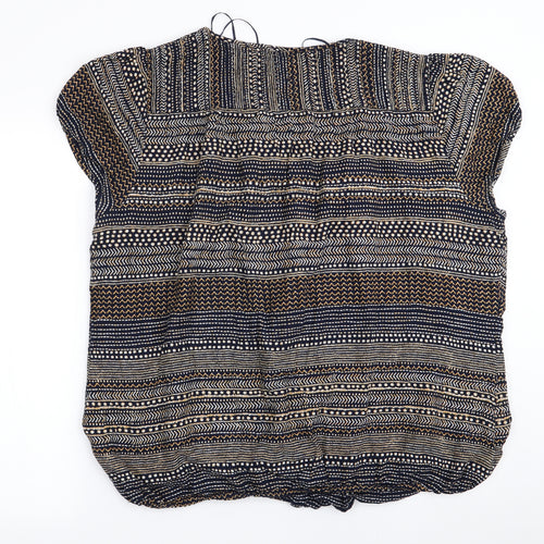 Maine Womens Multicoloured Geometric  Basic Blouse Size 22
