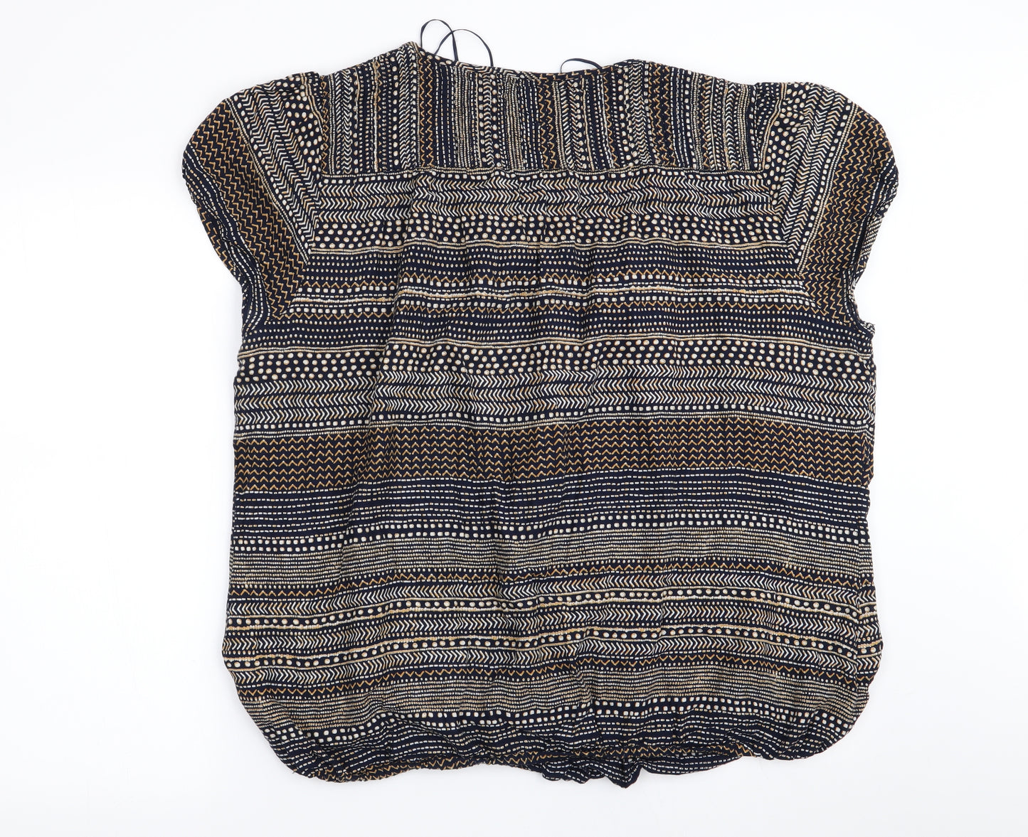 Maine Womens Multicoloured Geometric  Basic Blouse Size 22