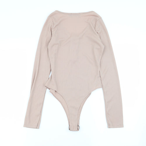 PLT Womens Beige   Bodysuit One-Piece Size 6