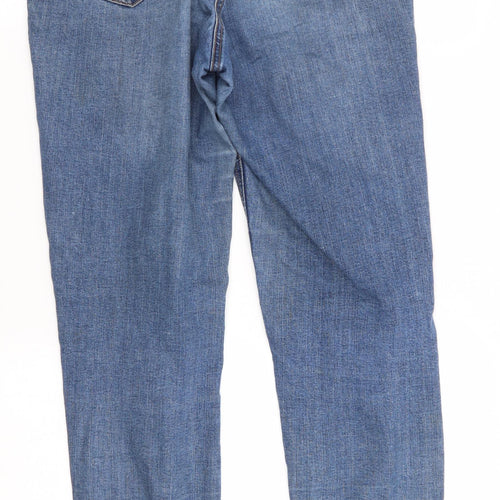 Asda George Womens Blue Floral  Skinny Jeans Size 12 L30 in