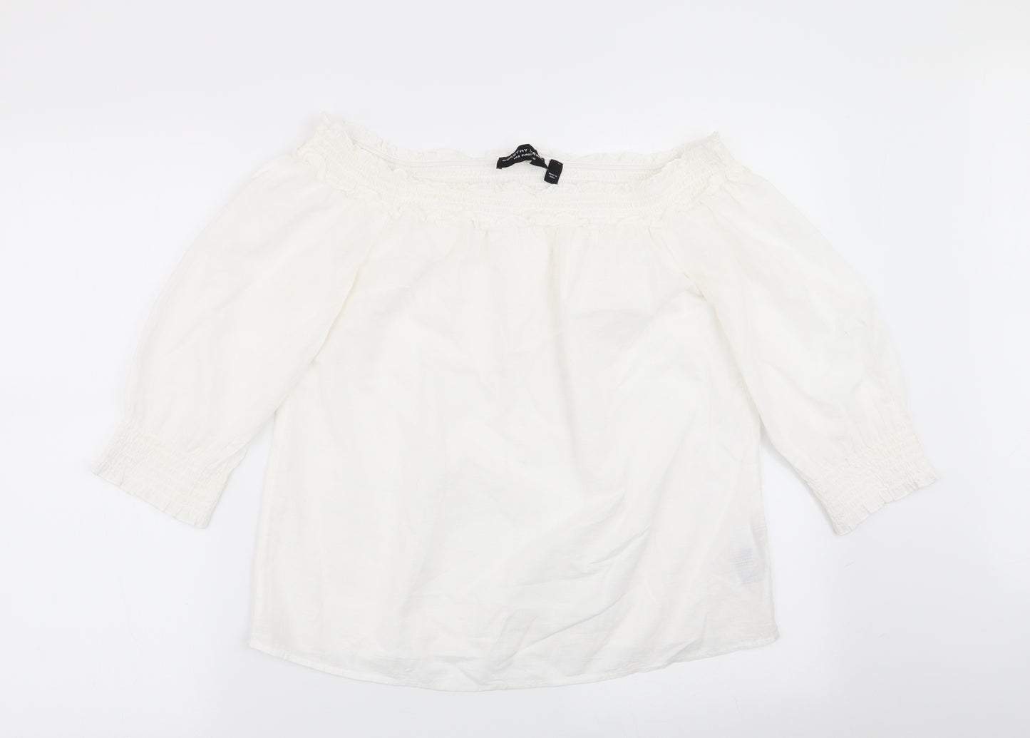 Dorothy Perkins Womens White   Basic Blouse Size 10
