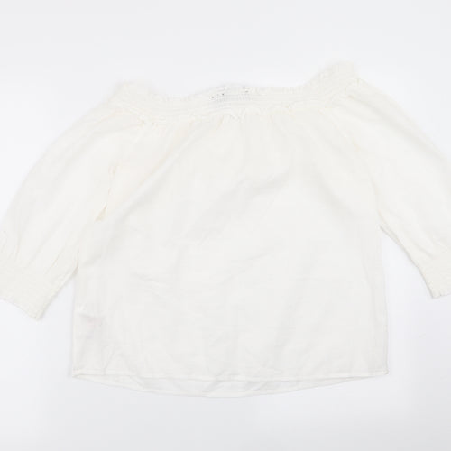 Dorothy Perkins Womens White   Basic Blouse Size 10