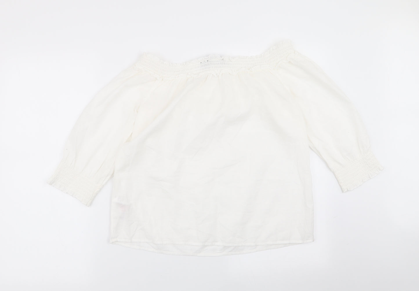 Dorothy Perkins Womens White   Basic Blouse Size 10