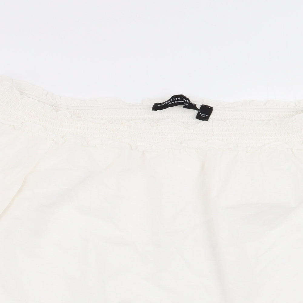 Dorothy Perkins Womens White   Basic Blouse Size 10