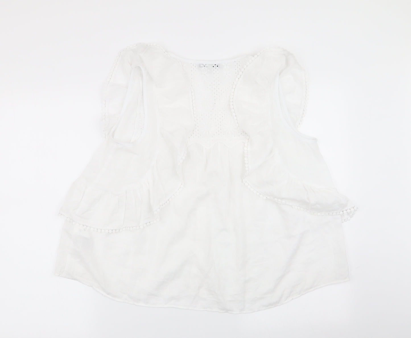 NEXT Womens White   Basic Blouse Size 8