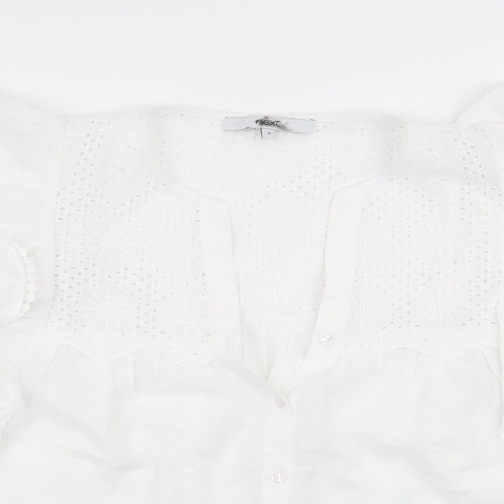 NEXT Womens White   Basic Blouse Size 8