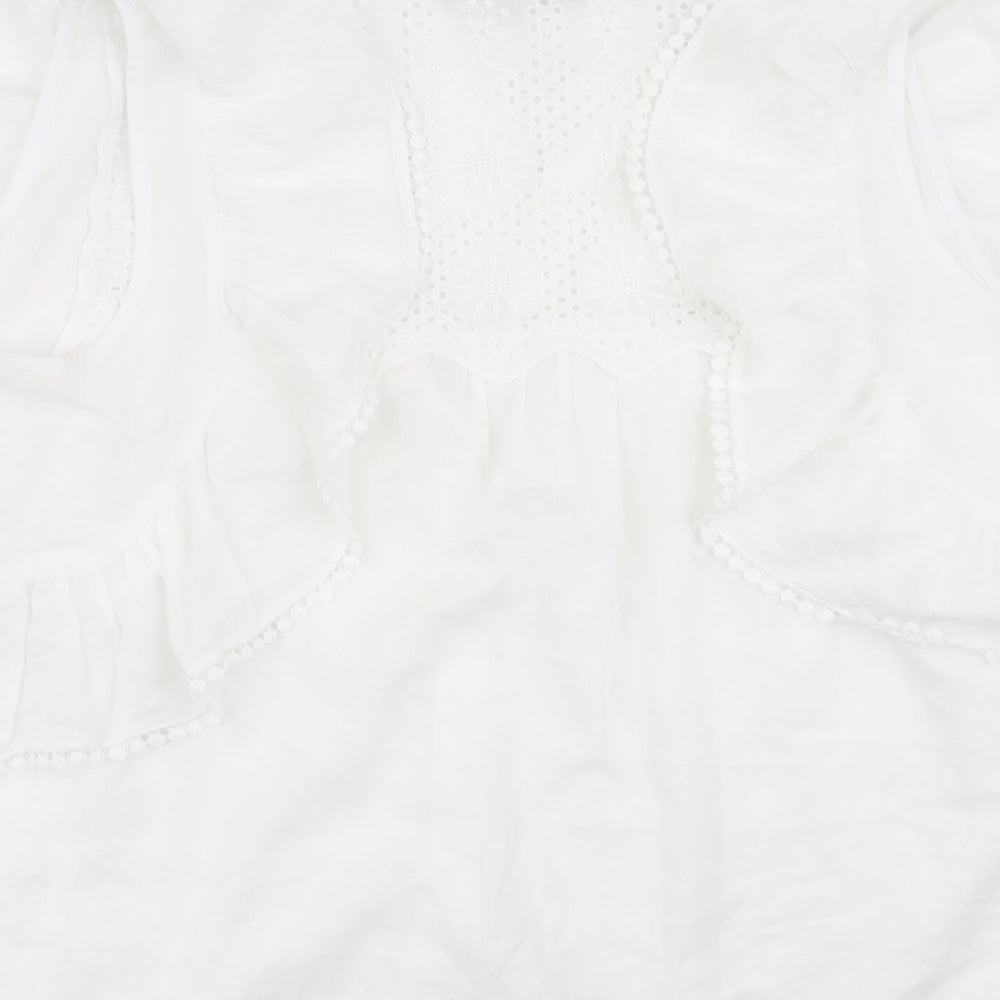 NEXT Womens White   Basic Blouse Size 8