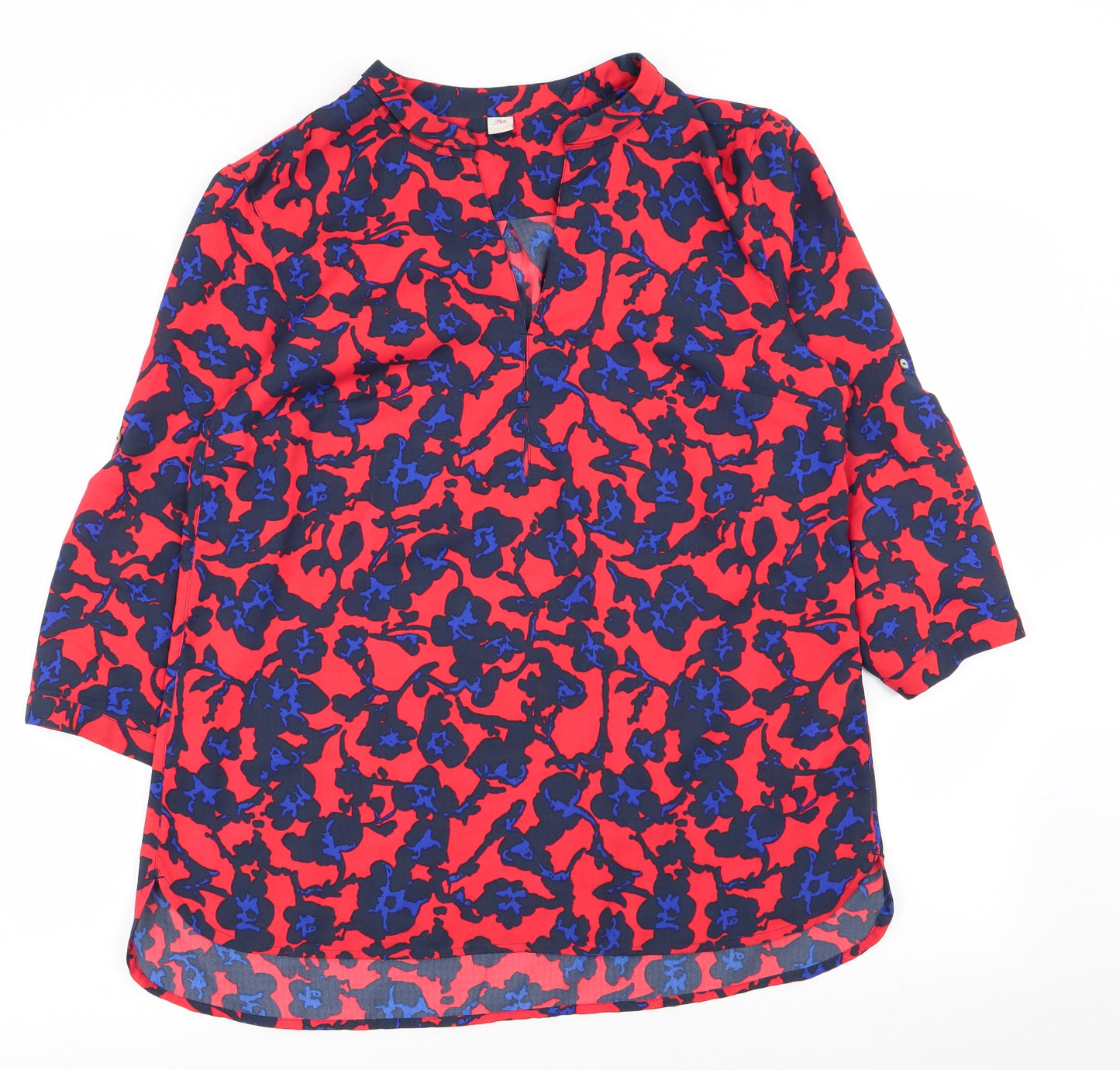 s.Oliver Womens Multicoloured Floral  Basic Blouse Size 14