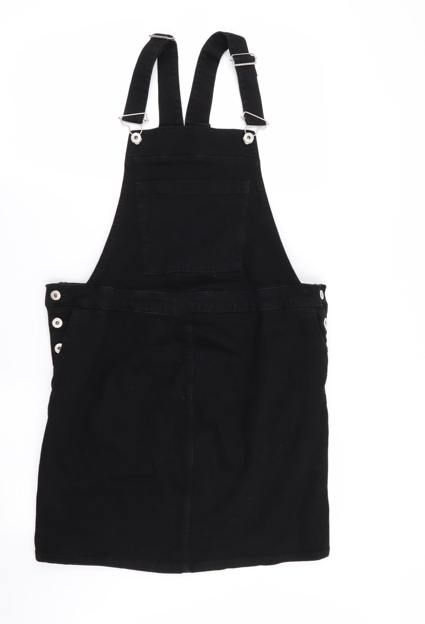 NEXT Womens Black   Pinafore/Dungaree Dress  Size 6