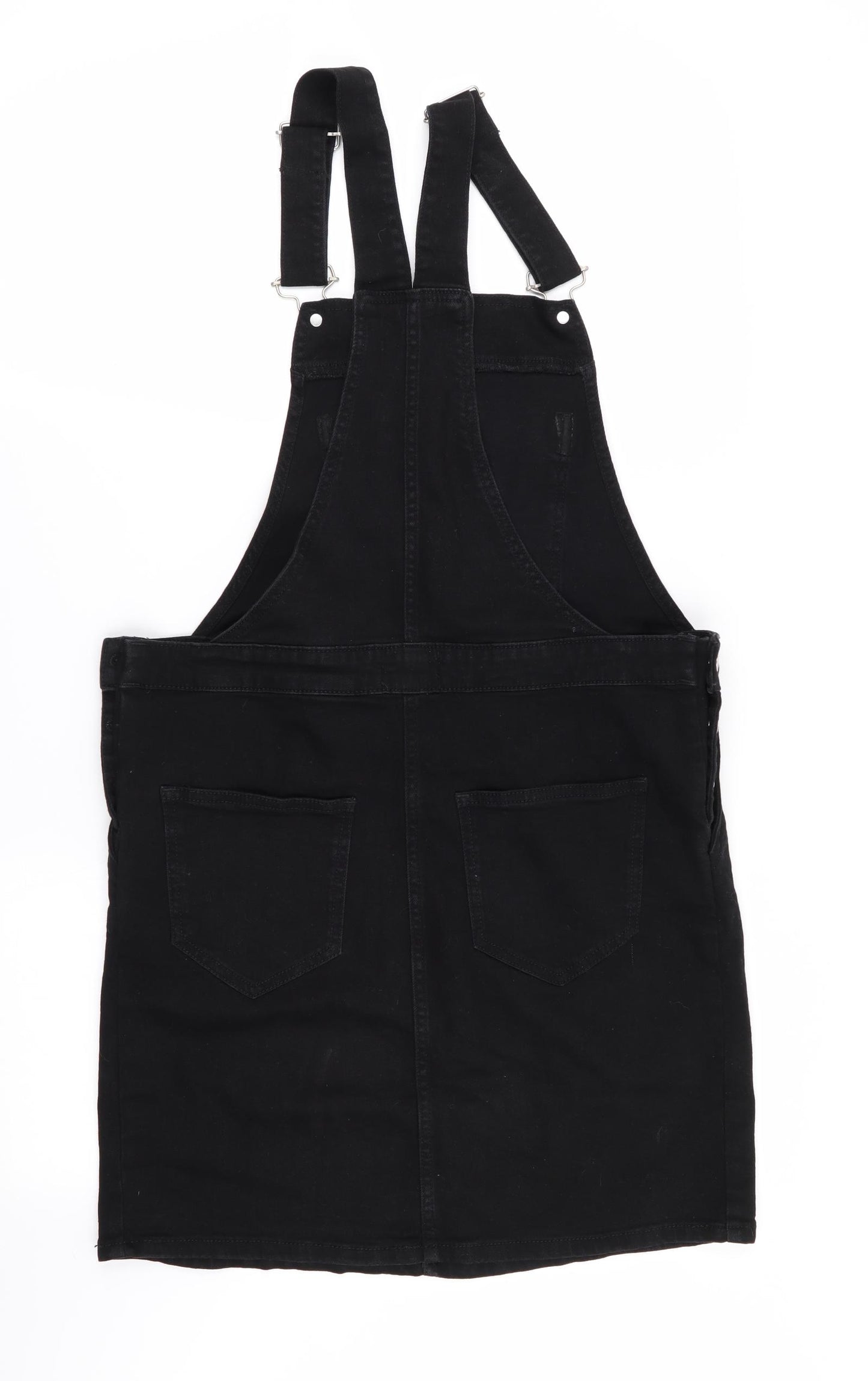 NEXT Womens Black   Pinafore/Dungaree Dress  Size 6