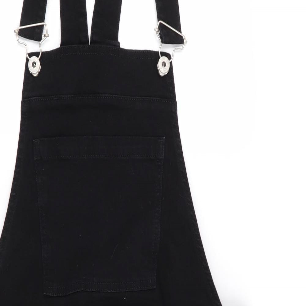 NEXT Womens Black   Pinafore/Dungaree Dress  Size 6