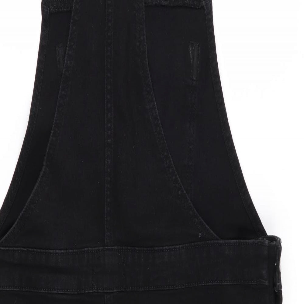 NEXT Womens Black   Pinafore/Dungaree Dress  Size 6