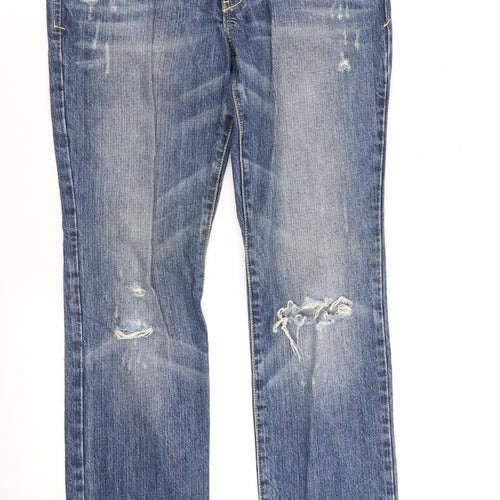 Abercrombie & Fitch Mens Blue   Skinny Jeans Size 30 in L31 in - RIPPED JEANS