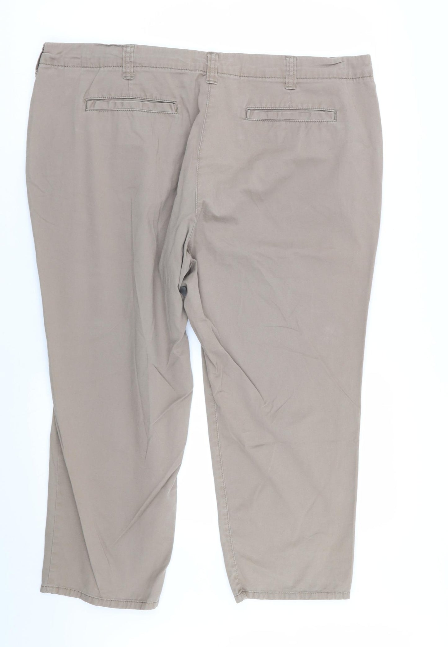 M&S Womens Beige   Capri Trousers Size 18 L22 in