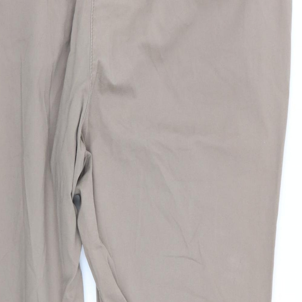 M&S Womens Beige   Capri Trousers Size 18 L22 in