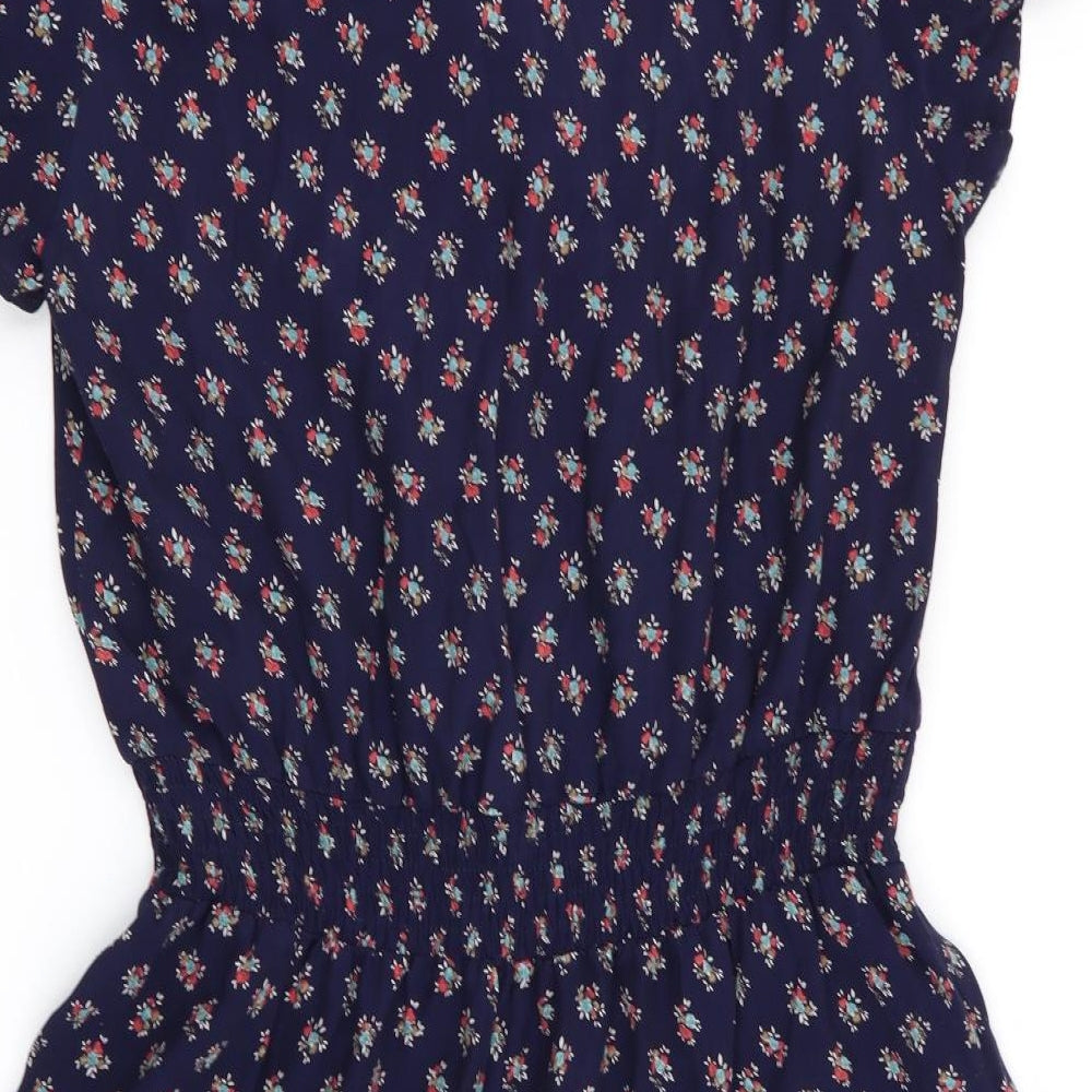 NEXT Womens Blue Floral  Fit & Flare  Size 8