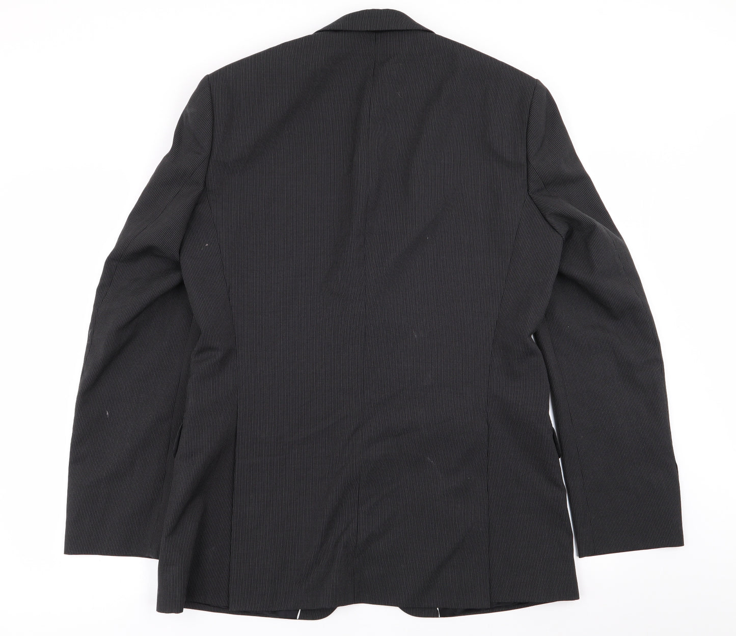 Jeff Banks Mens Black Striped  Jacket Blazer Size 40