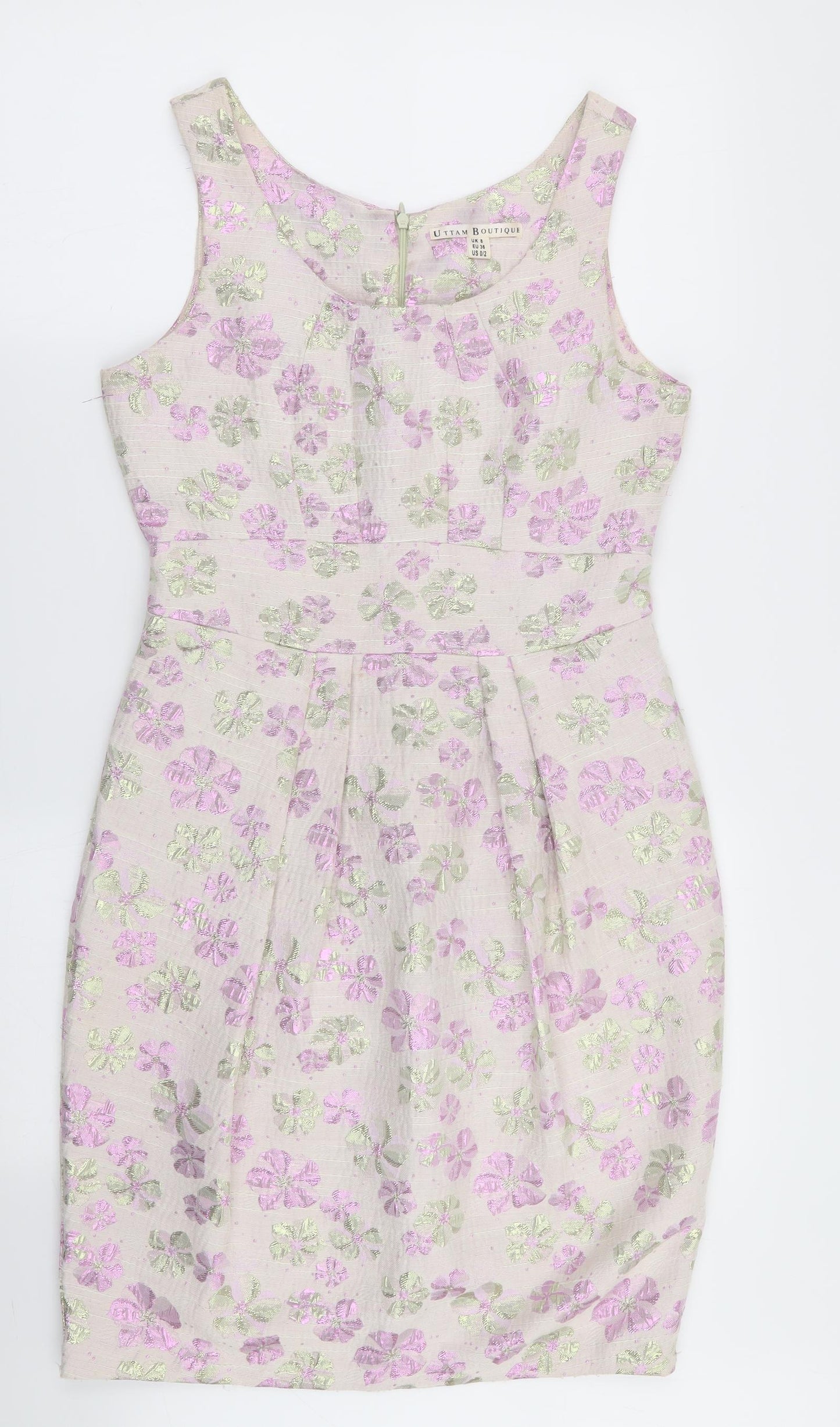 Uttam Boutique Womens Multicoloured Floral  Fit & Flare  Size 8