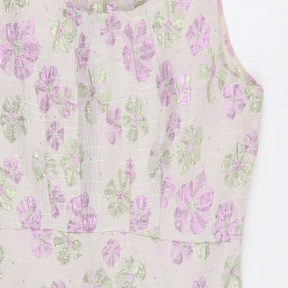 Uttam Boutique Womens Multicoloured Floral  Fit & Flare  Size 8