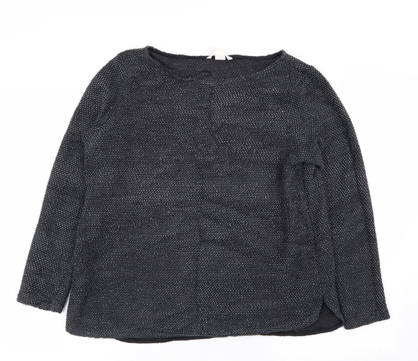 H&M Womens Blue Polka Dot  Pullover Jumper Size M