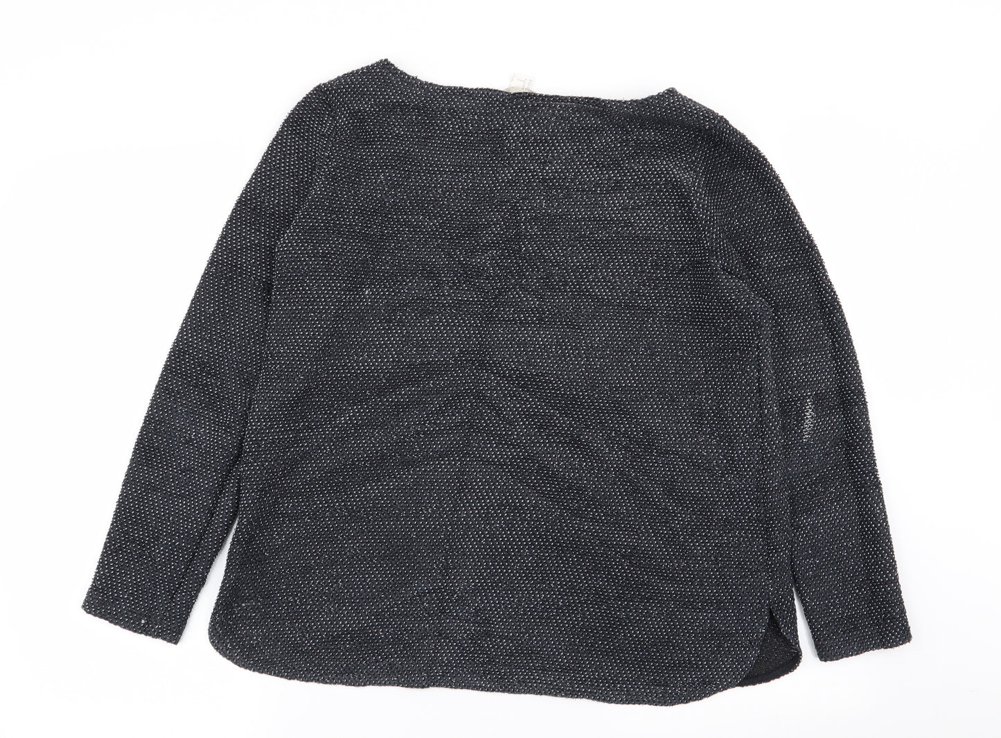 H&M Womens Blue Polka Dot  Pullover Jumper Size M