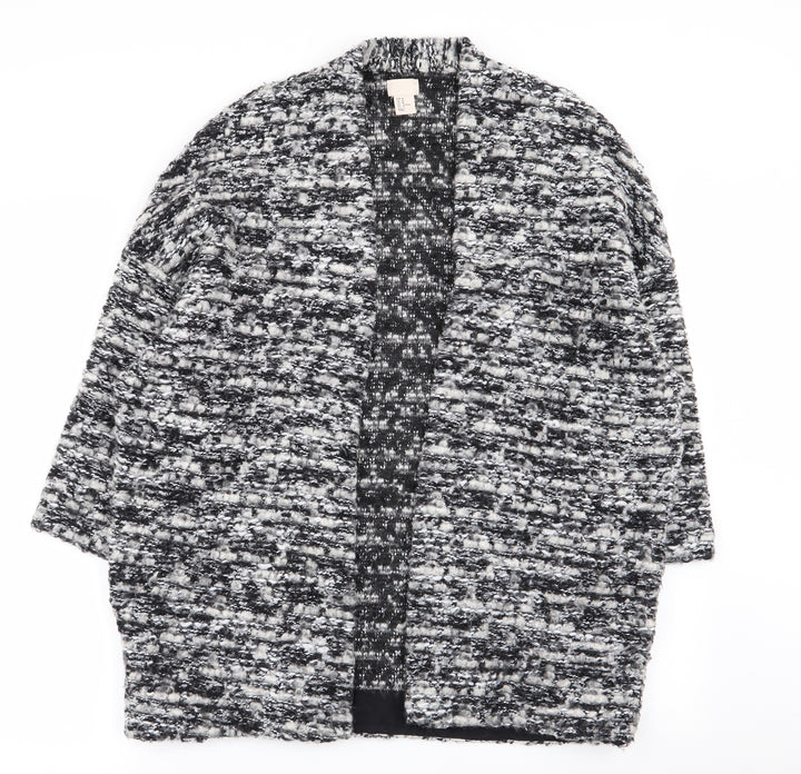 H&M Womens Multicoloured Geometric  Cardigan Jumper Size M