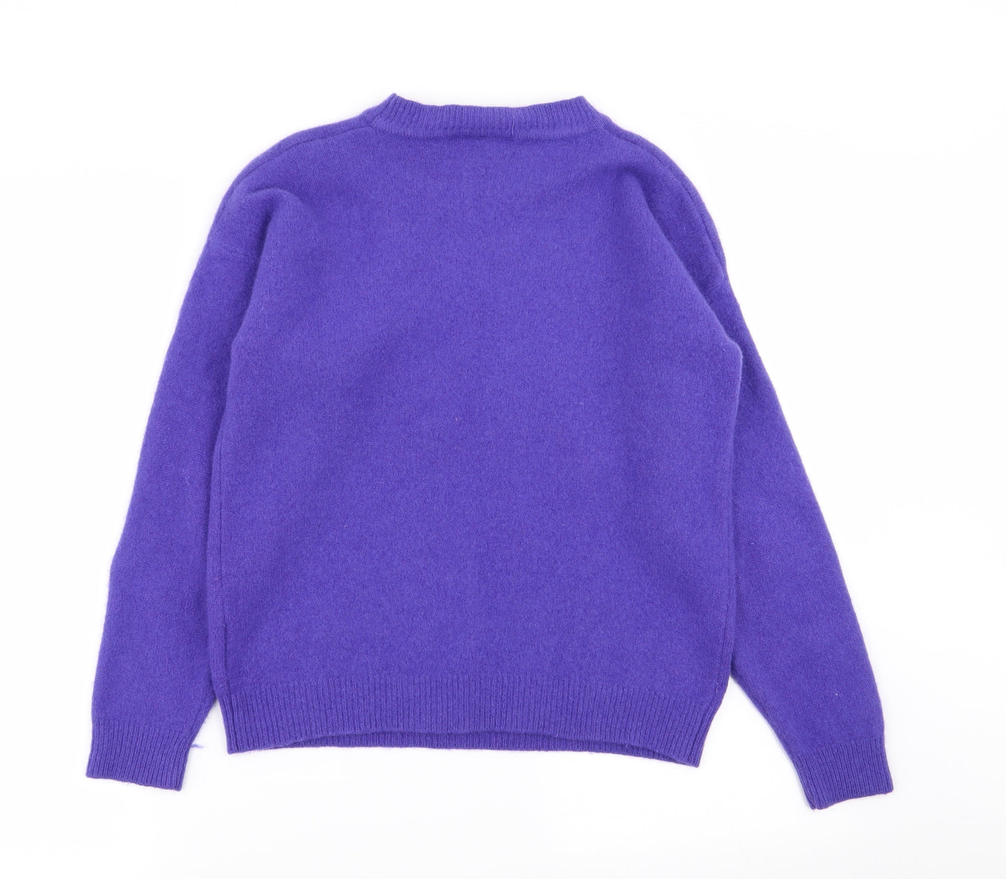 Together Womens Purple Floral  Pullover Jumper Size 14