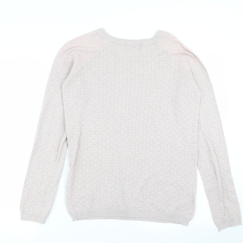 NEXT Womens Pink Geometric  Pullover Jumper Size 10