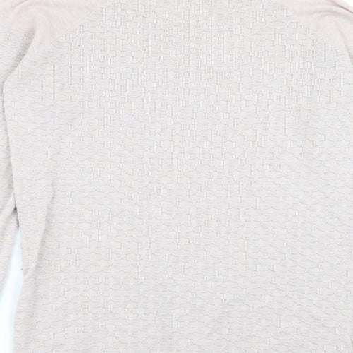 NEXT Womens Pink Geometric  Pullover Jumper Size 10
