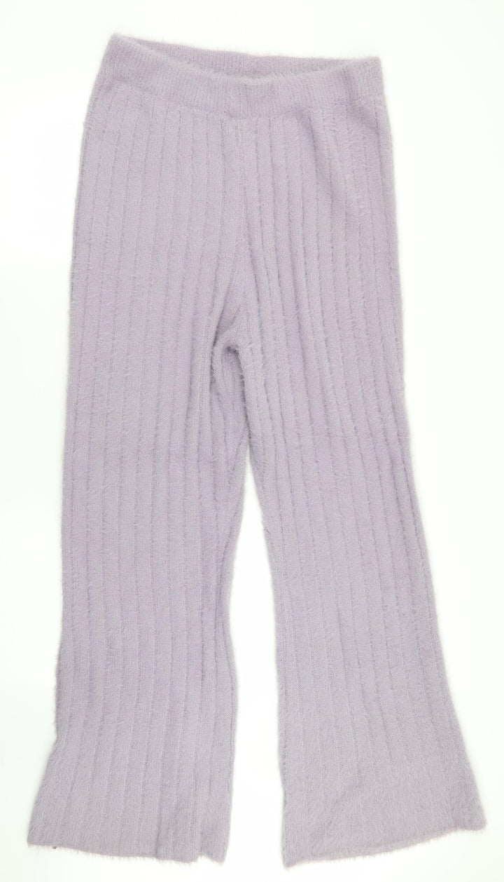 Boohoo Womens Purple   Trousers  Size M L30 in - Stretch waistband