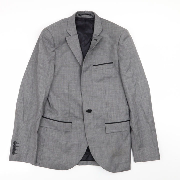 Topman Mens Grey   Jacket Blazer Size 36