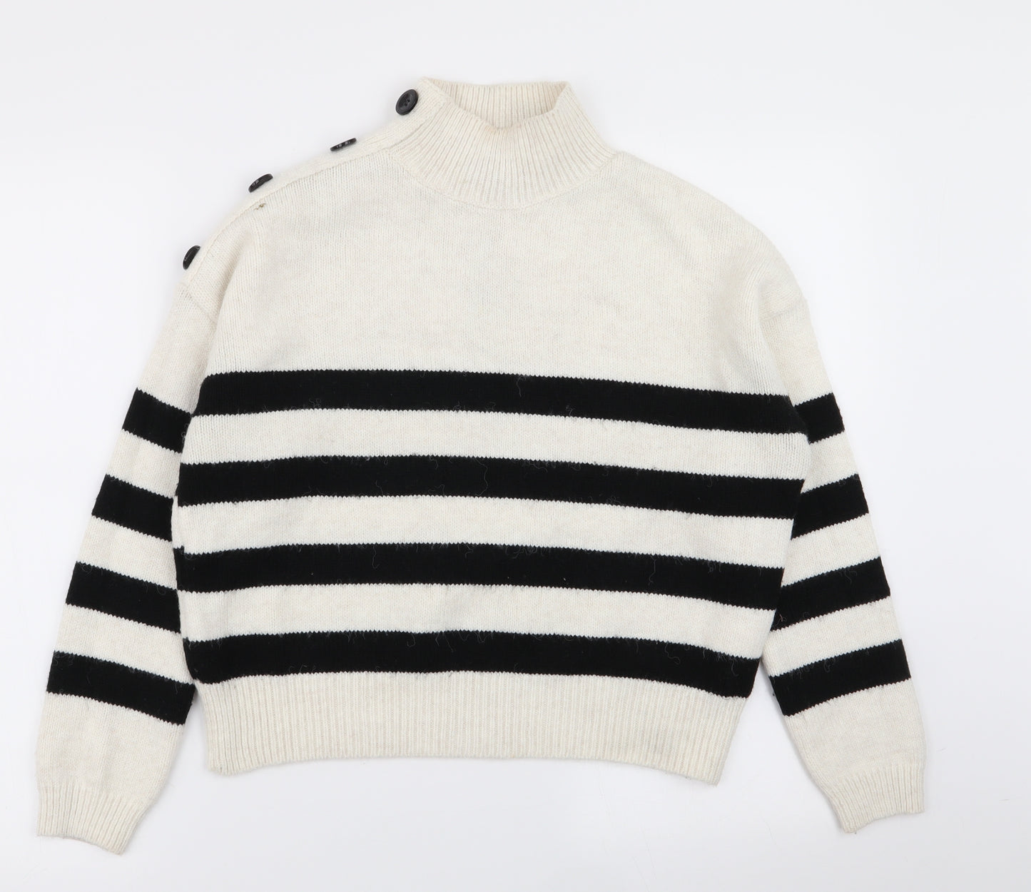 Primark Womens Multicoloured Striped  Pullover Jumper Size 6
