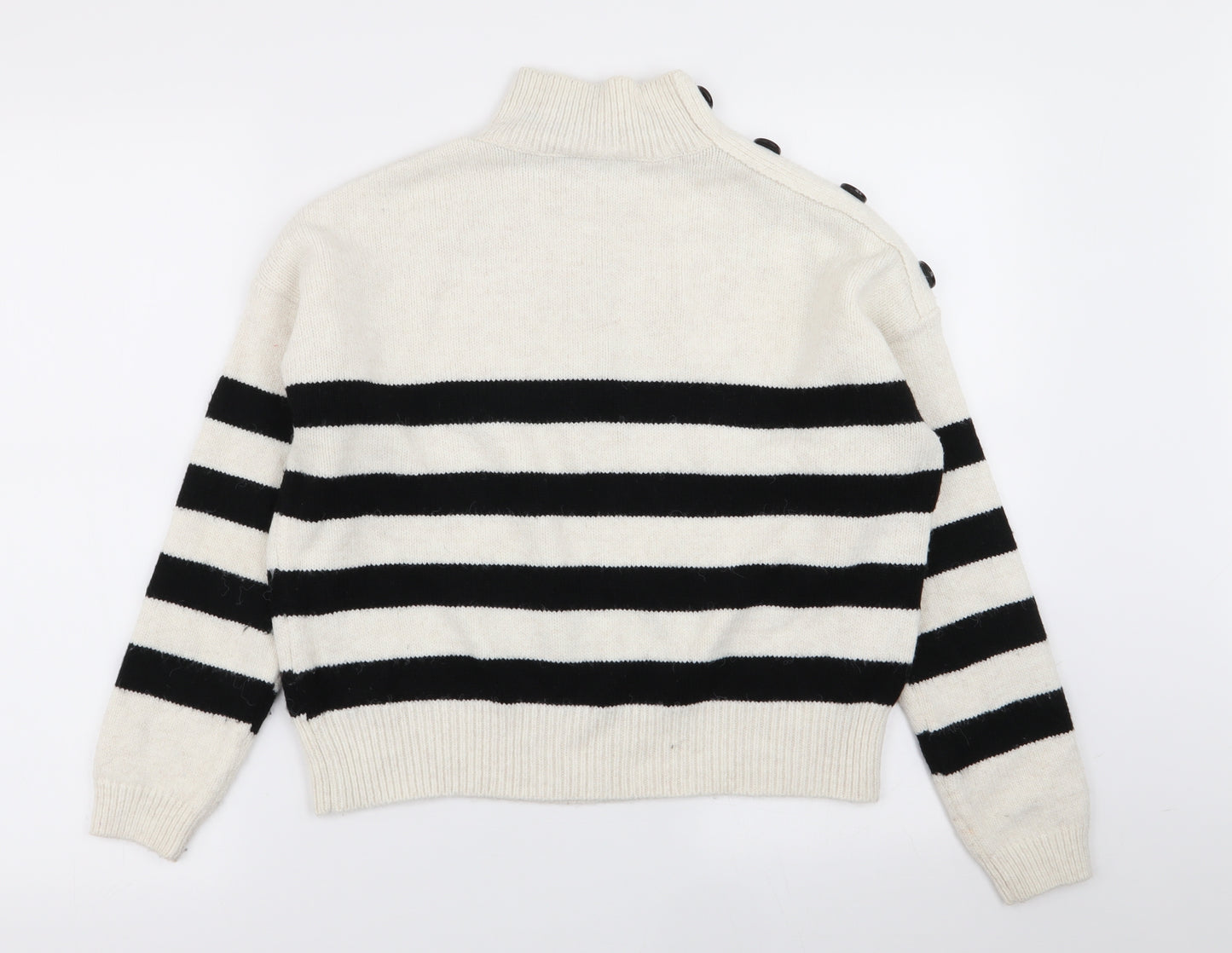 Primark Womens Multicoloured Striped  Pullover Jumper Size 6