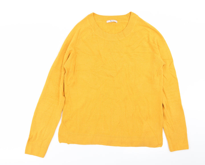 TU Womens Yellow Pullover Jumper Size 12
