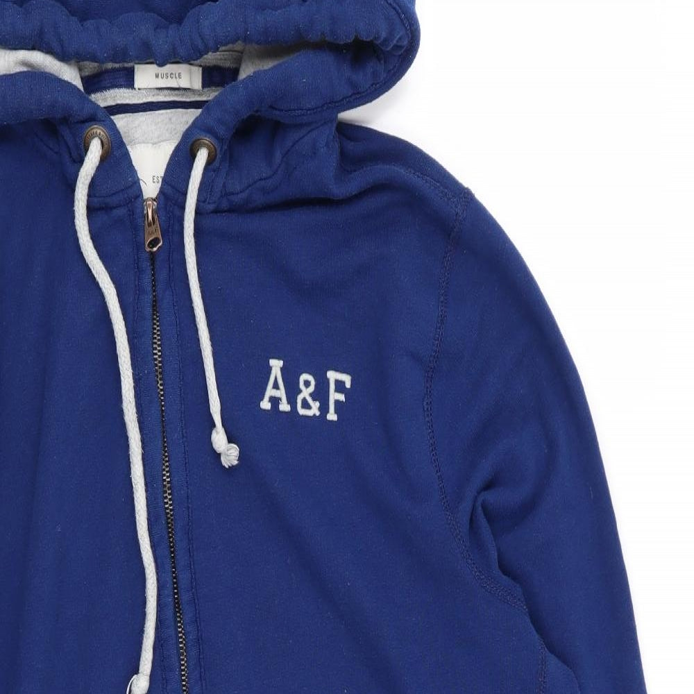 Abercrombie & Fitch Mens Blue   Full Zip Jumper Size 2XL