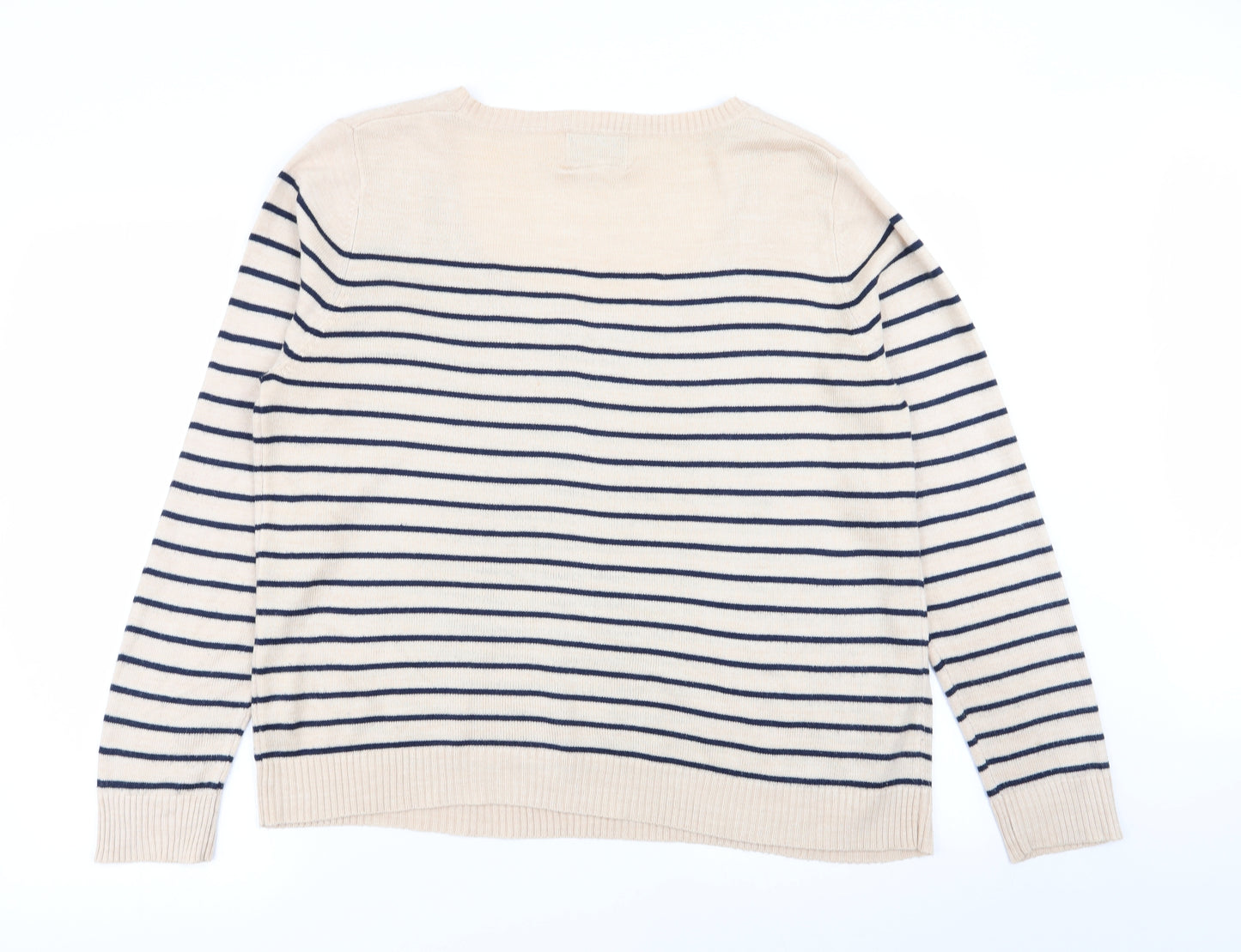 Papaya Womens Multicoloured Striped  Pullover Jumper Size 18