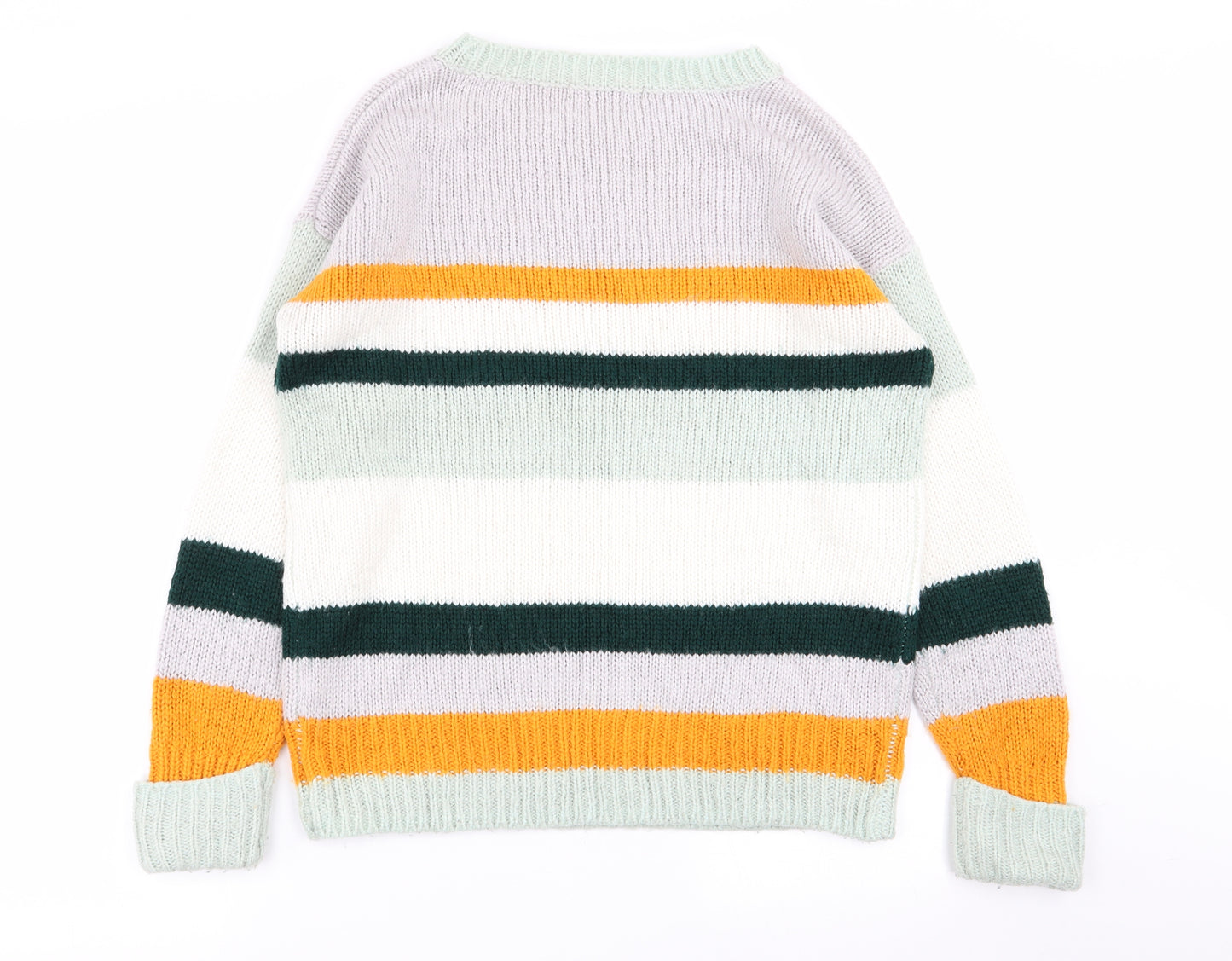 Asda George Womens Multicoloured Striped  Pullover Jumper Size 8
