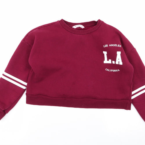Candy Couture Girls Red   Pullover Jumper Size 9 Years