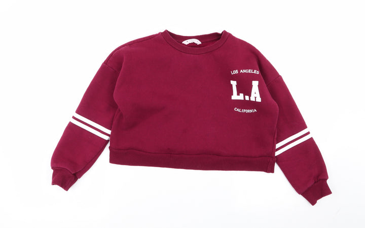 Candy Couture Girls Red   Pullover Jumper Size 9 Years