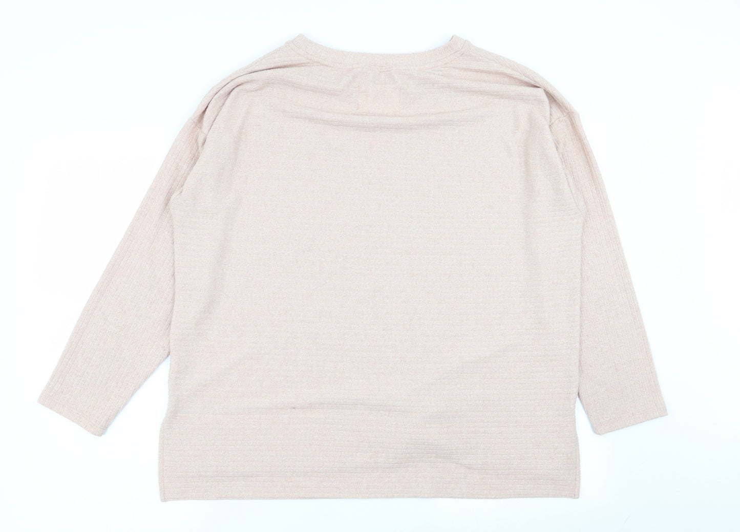 Asda George Womens Beige Solid  Top Pyjama Set Size 16