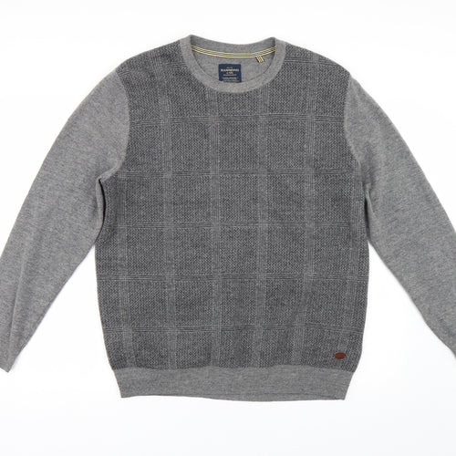 Hammond & Co Mens Grey  Knit Pullover Jumper Size L