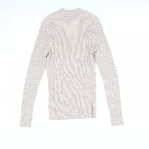 Primark Mens Beige  Knit Pullover Jumper Size M