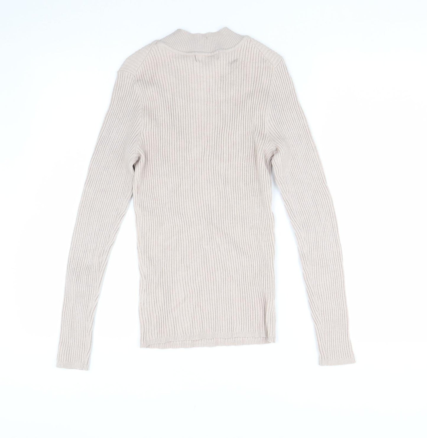 Primark Mens Beige  Knit Pullover Jumper Size M