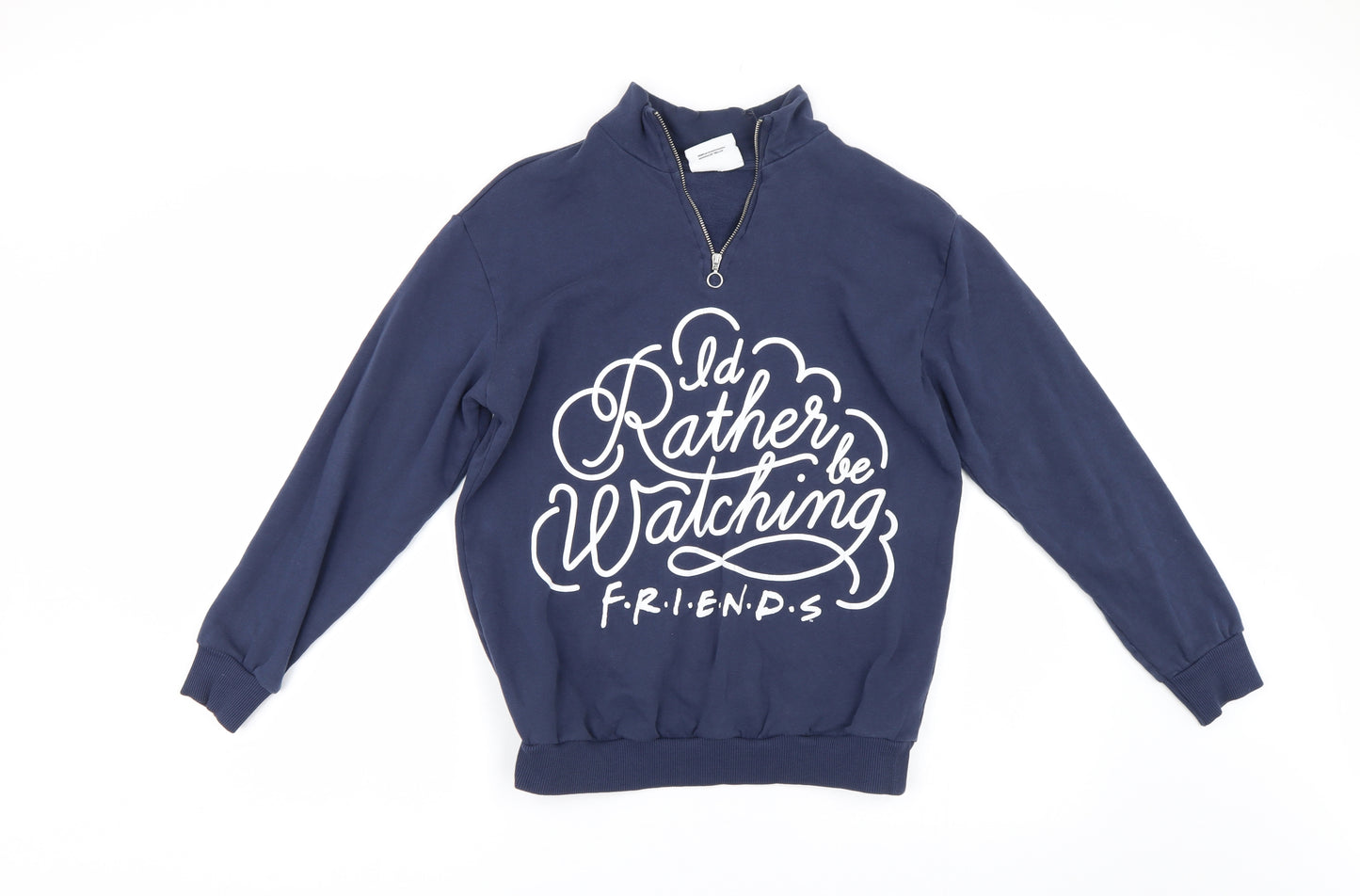 George Womens Blue   Henley Sweatshirt Size S  - Friends
