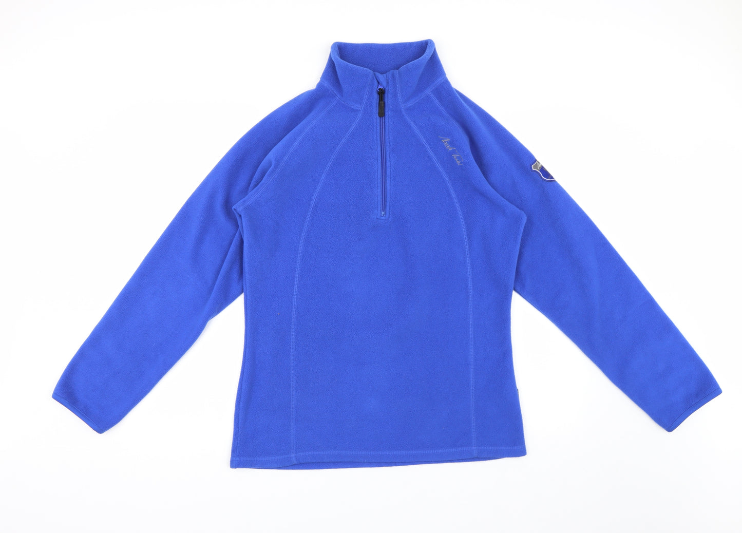 Mark Todd Womens Blue  Fleece Henley Jumper Size 14  - Equestrian