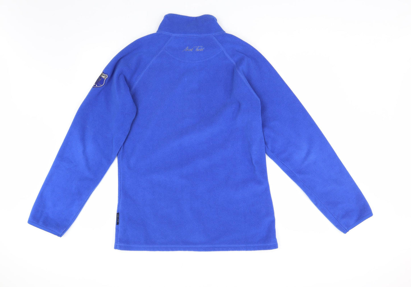 Mark Todd Womens Blue  Fleece Henley Jumper Size 14  - Equestrian