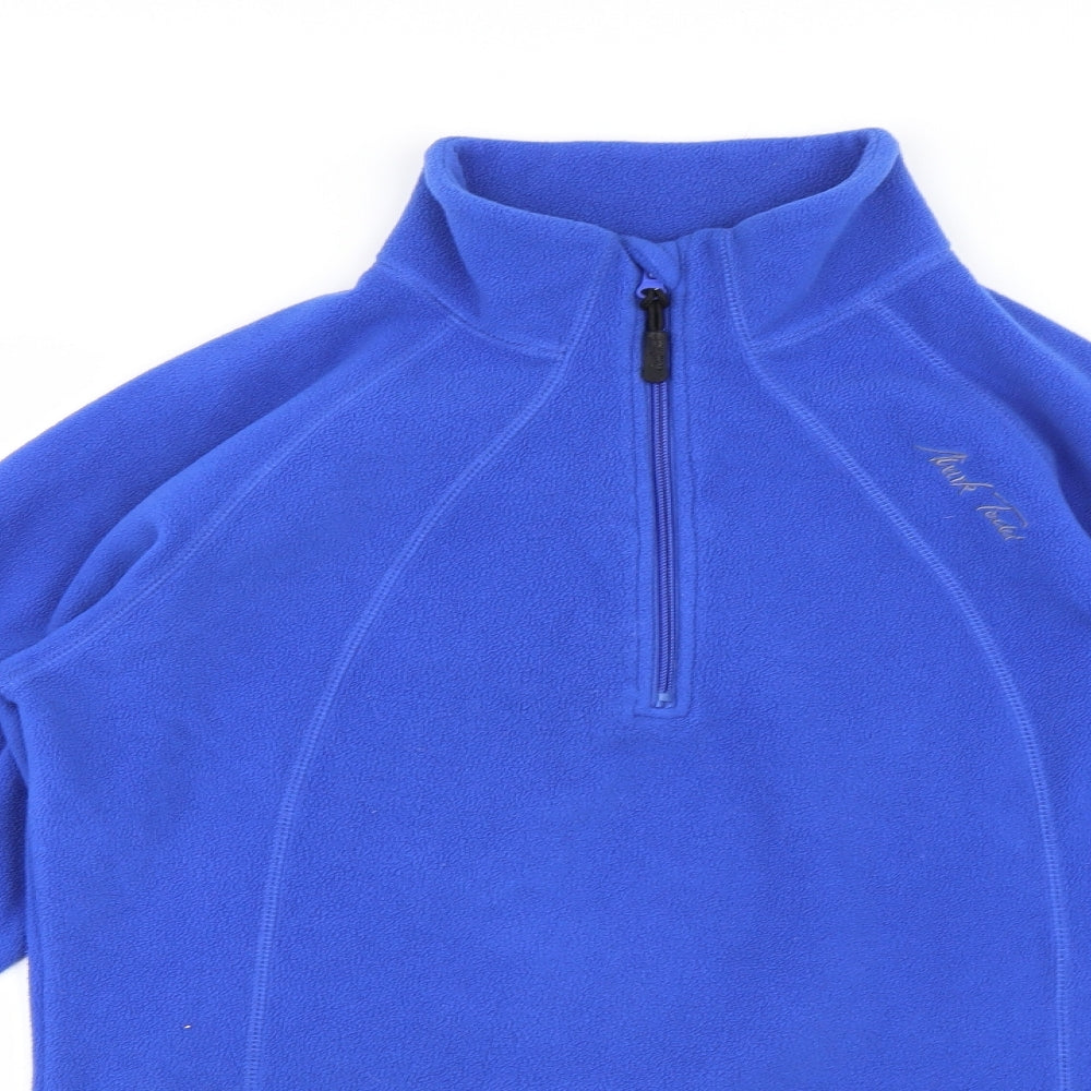 Mark Todd Womens Blue  Fleece Henley Jumper Size 14  - Equestrian